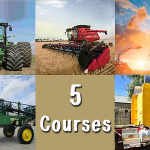 Tractor, Harvester, Sprayer, Truck and Earth Moving Equipment  - 5 Online Course Bundle